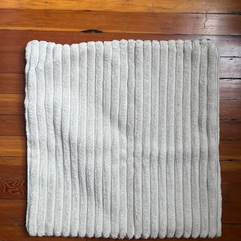 White Plush Throw Pillow Covers (2) 20x20